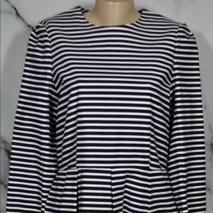 Gap Size 10 Blue and White Striped Dress